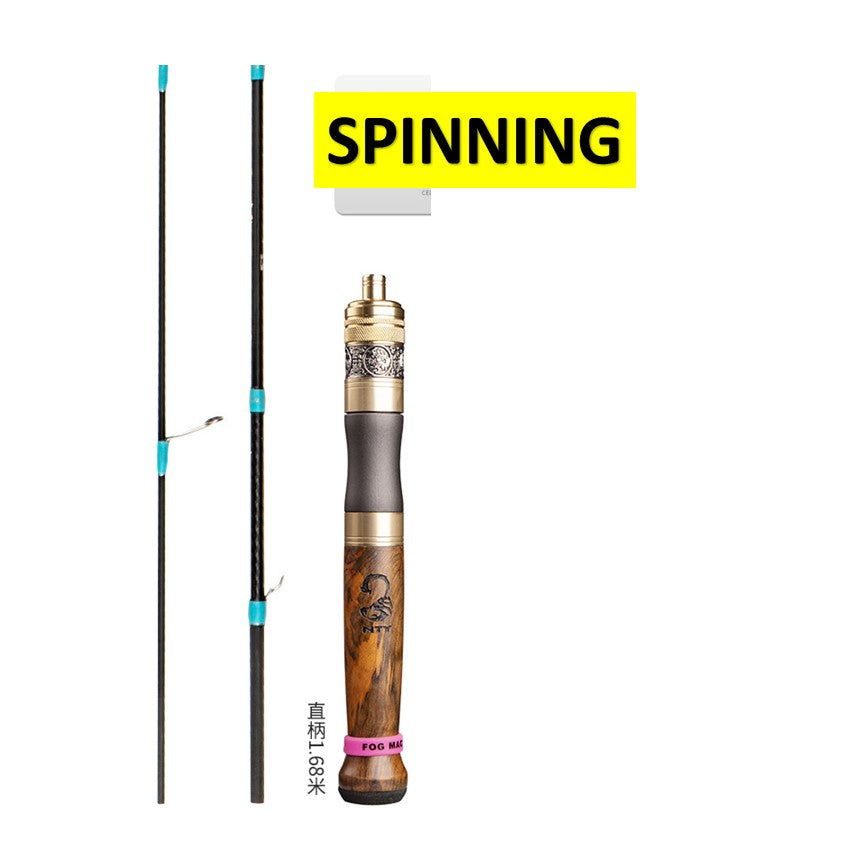 Joran pancing LEMOREN UL moying III 3-6lb Joran ultralight versi baru Joran spinning & casting bahan solid carbon JP019