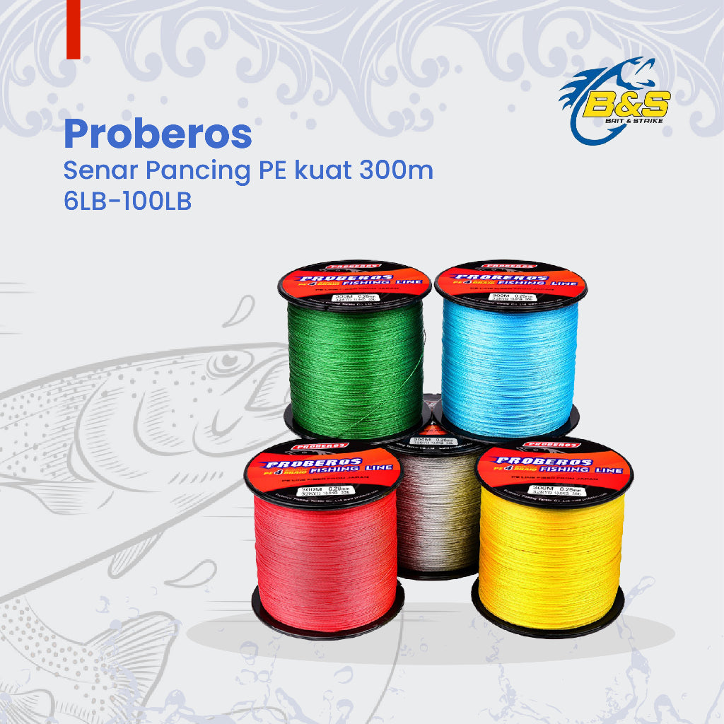 PROBEROS Senar Pancing PE kuat 300m 6LB-100LB SP005