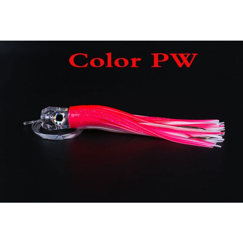 Lurekiller umpan trolling 80g/21cm umpan Marlin tenggiri tuna dan barracuda connahead ekor rumbai silicon lembut UP120