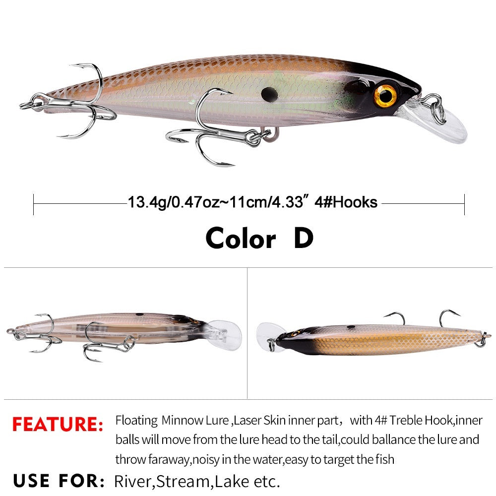 PROBEROS Umpan Pancing Lure Minnow 13g / 11cm minnow floating umpan casting MN061