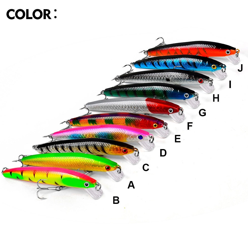 Paket umpan 10PCS PROBEROS Umpan Pancing Lure Minnow 8.5G / 9.5cm lure minnow floating MN063