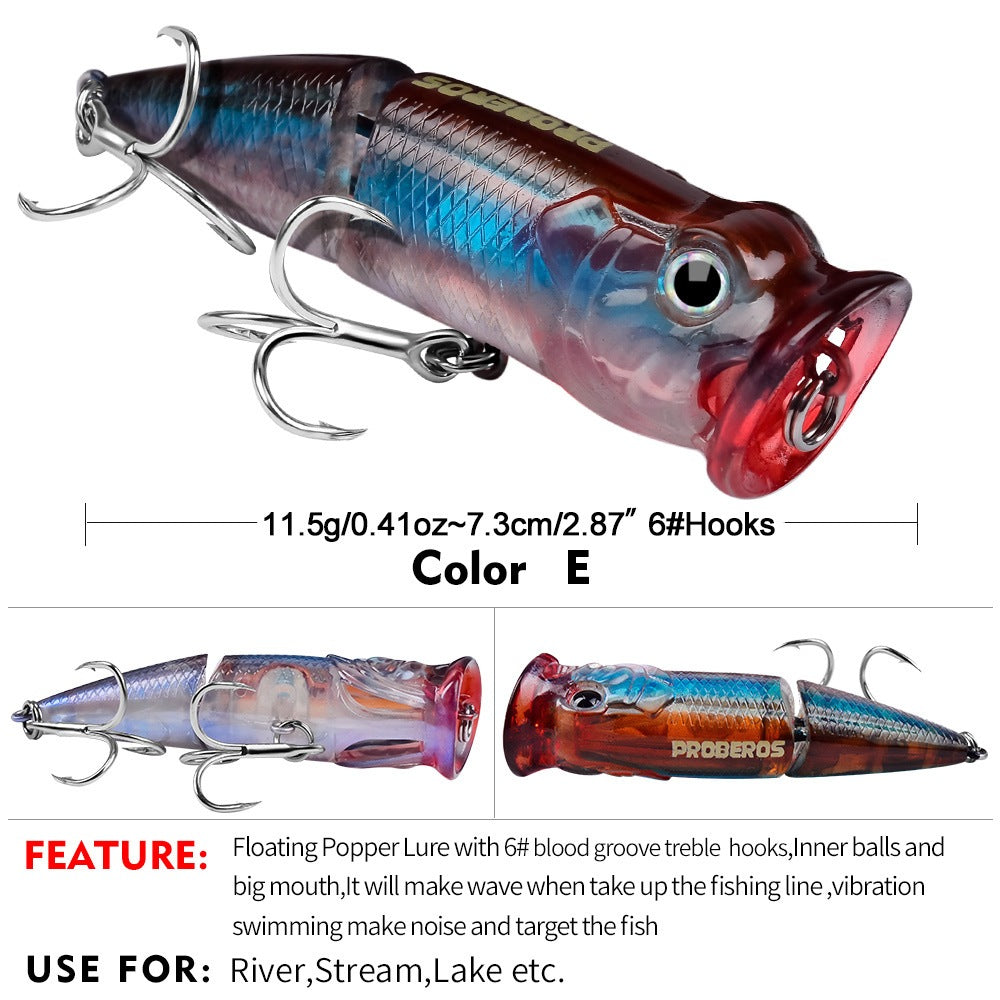 PROBEROS lure Popper 11.5g/8cm umpan casting Lure Popper New Model LP150