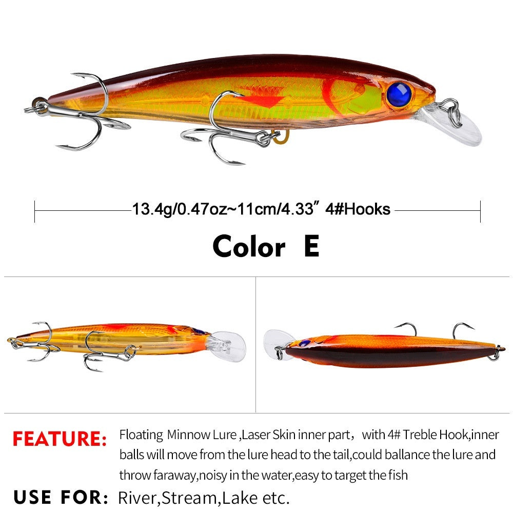 PROBEROS Umpan Pancing Lure Minnow 13g / 11cm minnow floating umpan casting MN061