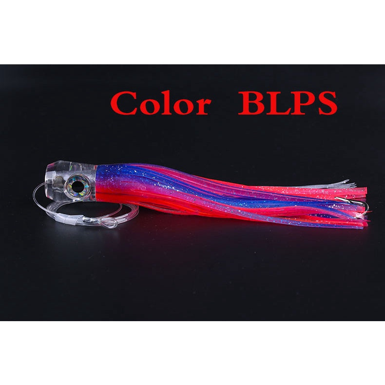 Lurekiller umpan trolling 80g/21cm umpan Marlin tenggiri tuna dan barracuda connahead ekor rumbai silicon lembut UP120