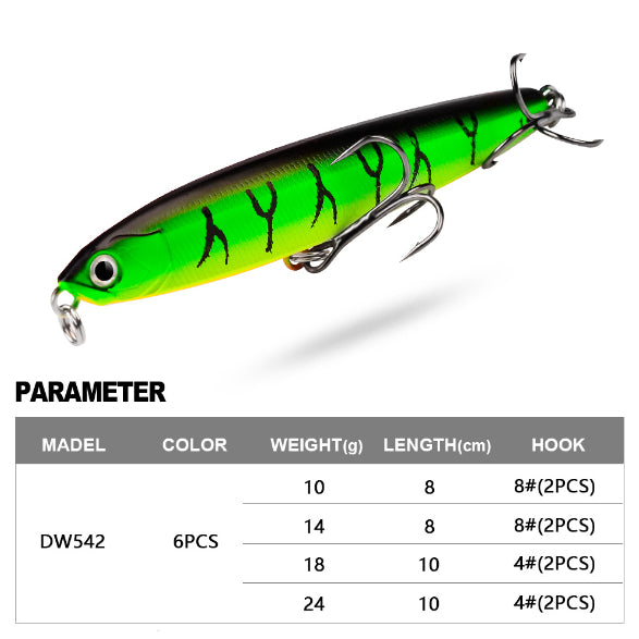 PROBEROS Umpan Casting Minnow sinking 10g/14g/18g/24g lure pensil swimbait MN126
