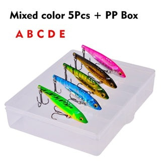 PROBEROS Umpan Casting metal VIB 5g/7g/12g/17g/20g lure Hardbait bentuk ikan MJ107