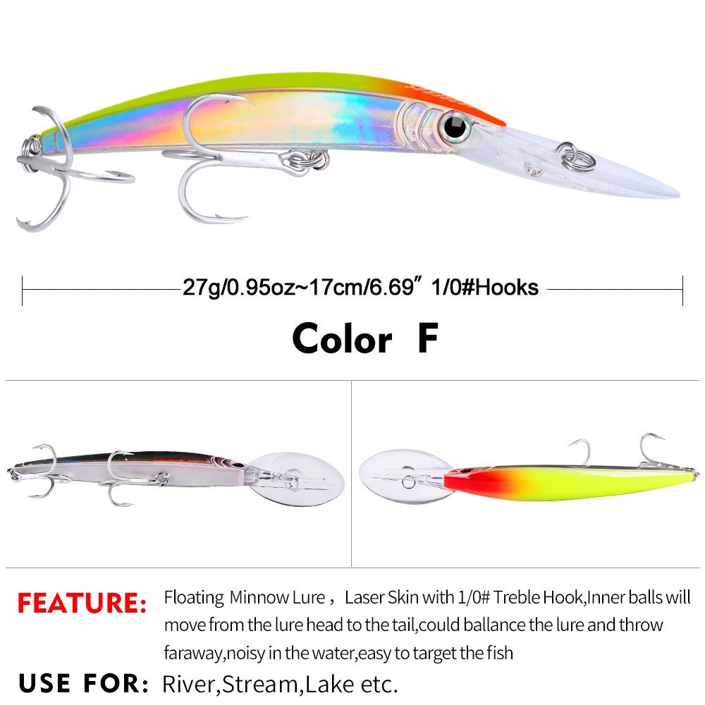 PROBEROS Lure minnow Floating 27G / 17cm Umpan Pancing Trolling MN065