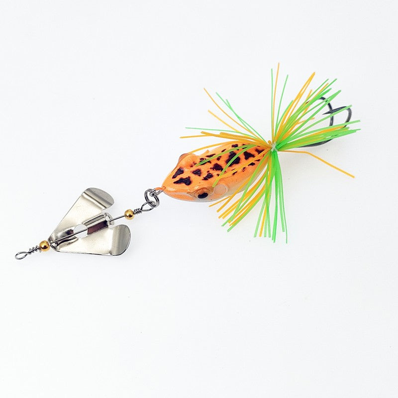 Lure katak single propeller 8.5G / 10.5G hard frog lure propeller killer 3D eyes action stabil LK164