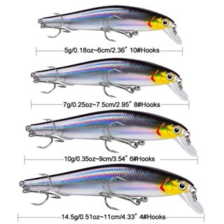 Proberos Lure Minnow sinking 5g/7g/10g/14g umpan minnow casting MN055