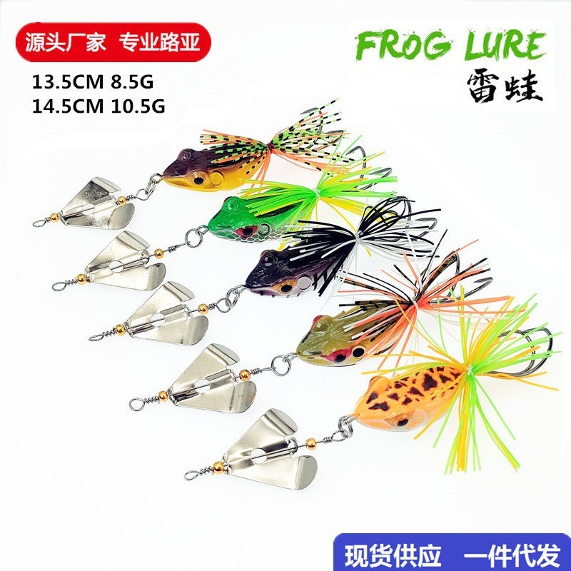 Lure katak single propeller 8.5G / 10.5G hard frog lure propeller killer 3D eyes action stabil LK164