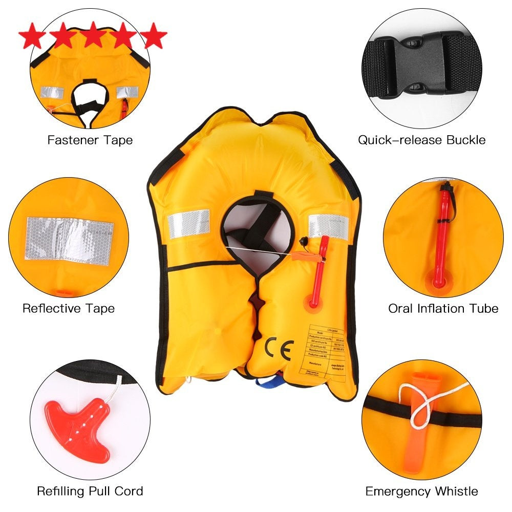 Jaket Pelampung otomatis rompi penyelamat Life jacket automatic untuk berenang dan fishing survival PL100