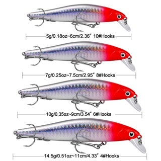 Proberos Lure Minnow sinking 5g/7g/10g/14g umpan minnow casting MN055