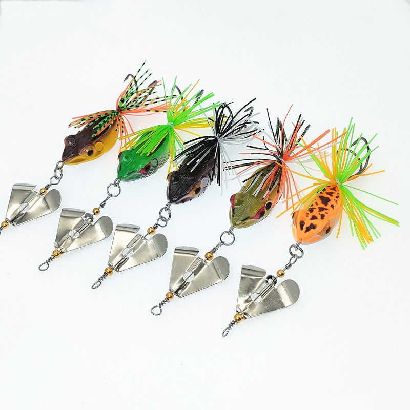 Lure katak single propeller 8.5G / 10.5G hard frog lure propeller killer 3D eyes action stabil LK164