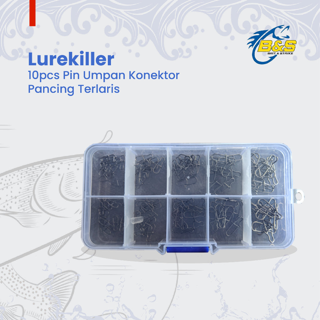10pcs Lurekiller pin umpan konektor pancing  terlaris PU001