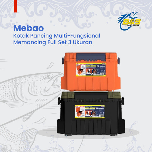 Mebao Kotak Pancing Multi-Fungsional Memancing Full Set 3 Ukuran DS-001