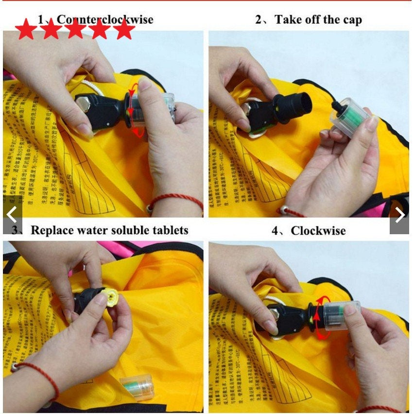 Jaket Pelampung otomatis rompi penyelamat Life jacket automatic untuk berenang dan fishing survival PL100