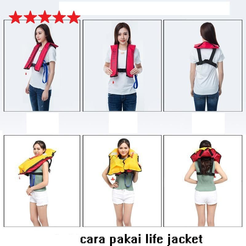 Jaket Pelampung otomatis rompi penyelamat Life jacket automatic untuk berenang dan fishing survival PL100