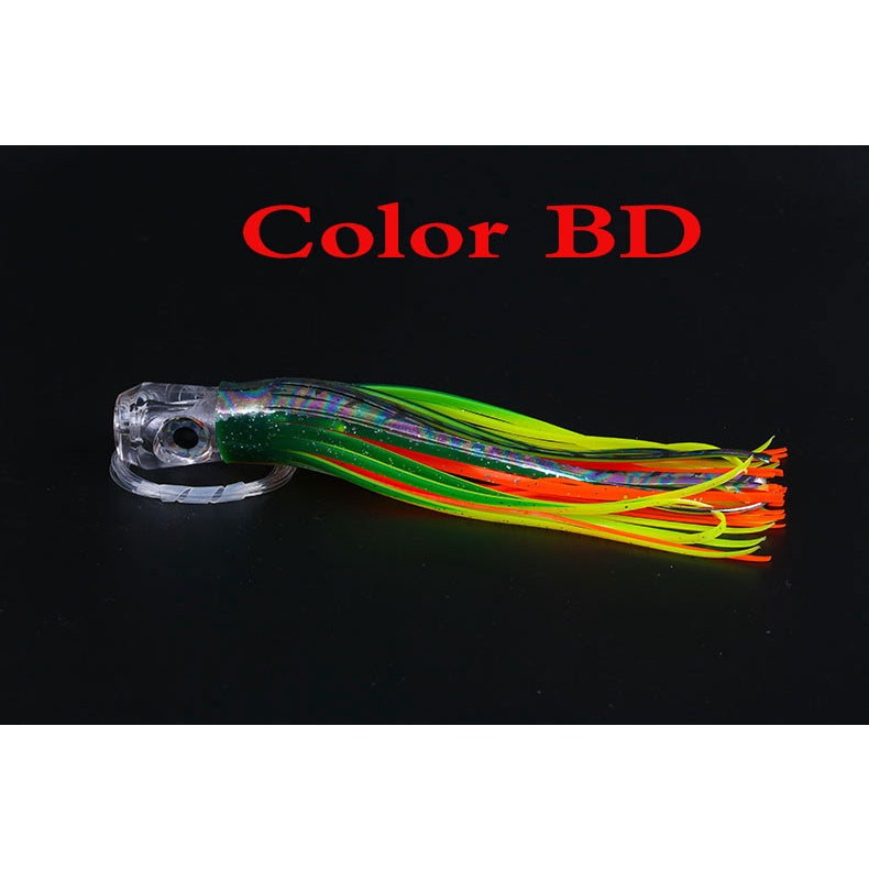 Lurekiller umpan trolling 80g/21cm umpan Marlin tenggiri tuna dan barracuda connahead ekor rumbai silicon lembut UP120