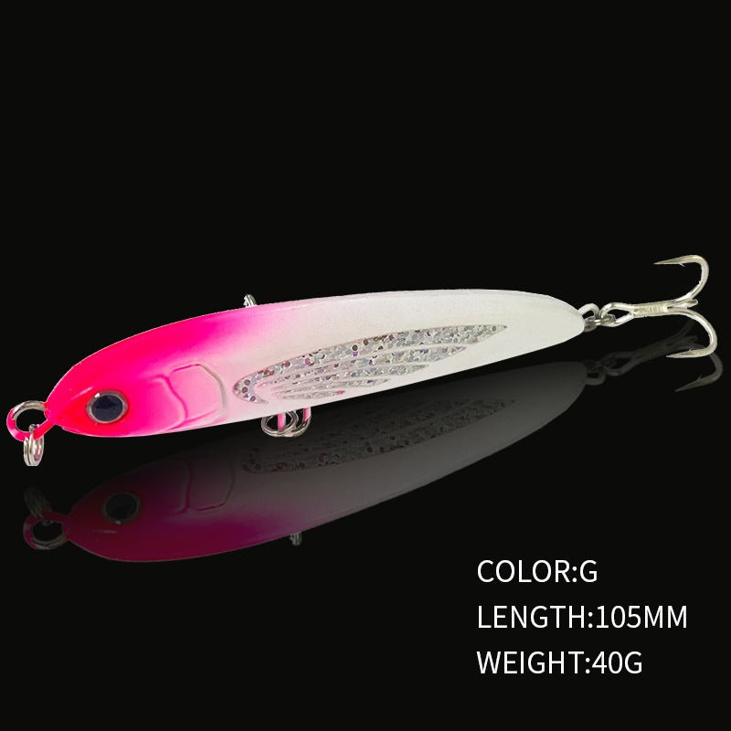 Umpan pancing pensil sinking 40G lure casting killer mata 3D MN212