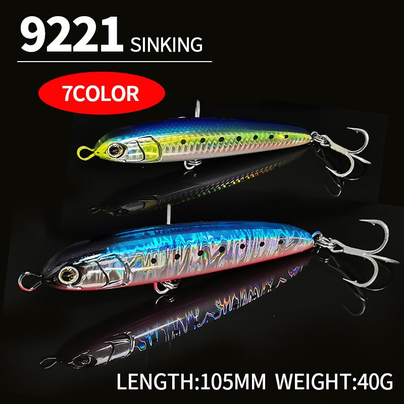 Umpan pancing pensil sinking 40G lure casting killer mata 3D MN212