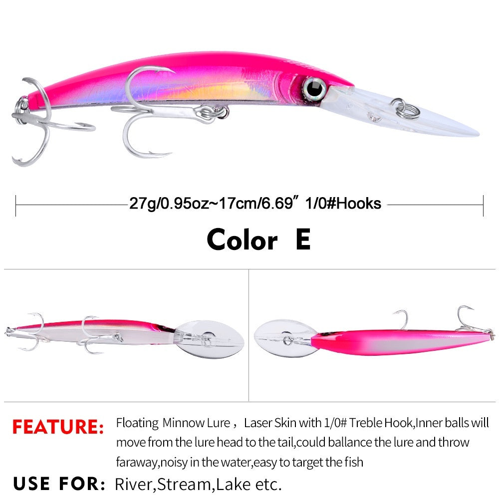 PROBEROS Lure minnow Floating 27G / 17cm Umpan Pancing Trolling MN065