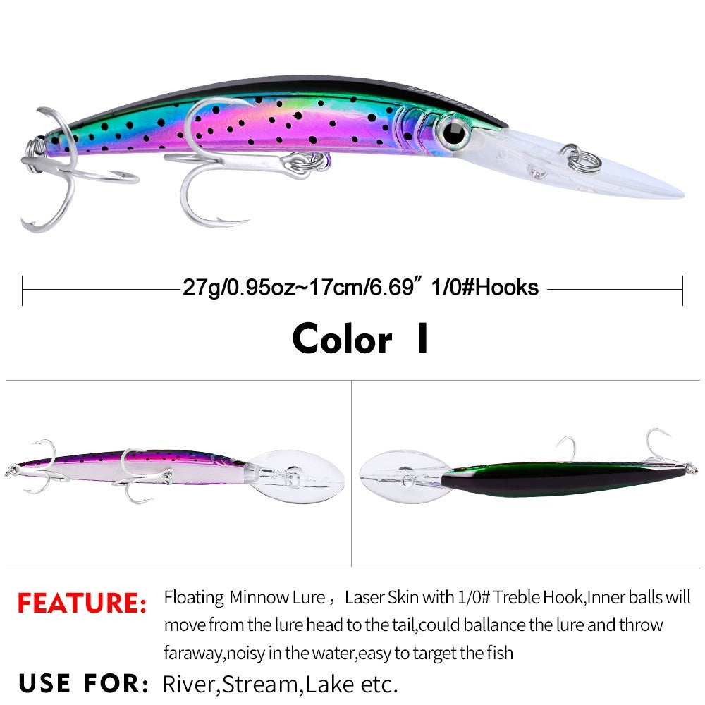 PROBEROS Lure minnow Floating 27G / 17cm Umpan Pancing Trolling MN065