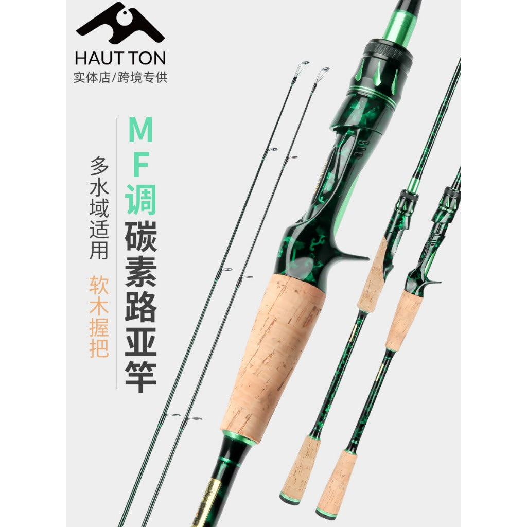 Joran Pancing HAUTTON 1.68m - 1.80m action Medium 5-15lb joran spinning/casting bahan carbon kuat_CASTING||1.68M JP054