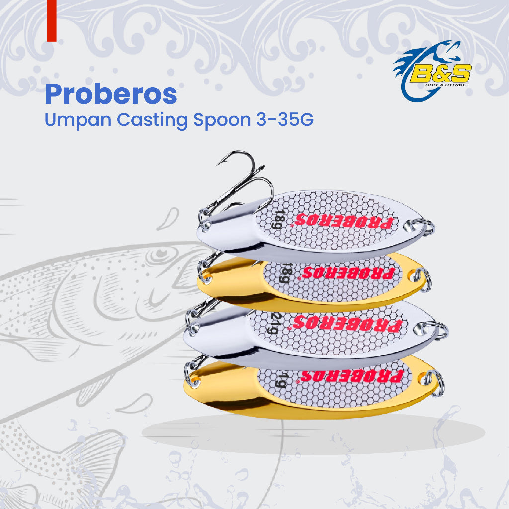 PROBEROS Umpan Casting Spoon 3-35G Lure Spoon MJ117