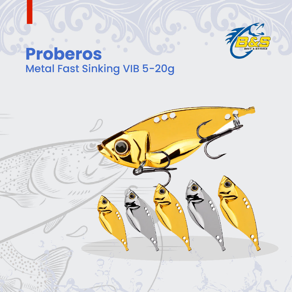 PROBEROS Metal Fast Sinking VIB 5g/7g/10g/15g/20g Umpan pancing Metal VIB MJ114