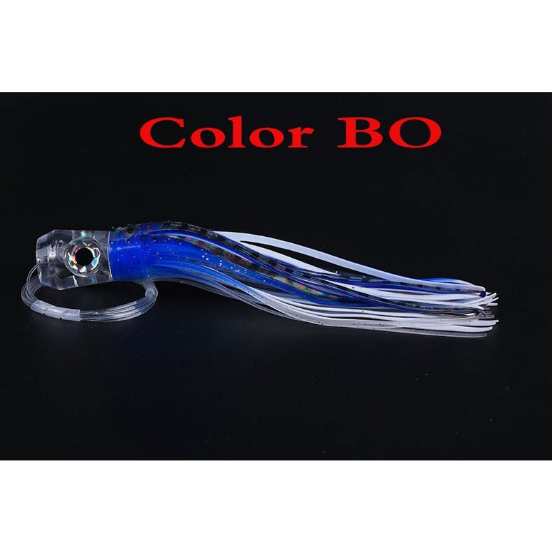 Lurekiller umpan trolling 80g/21cm umpan Marlin tenggiri tuna dan barracuda connahead ekor rumbai silicon lembut UP120