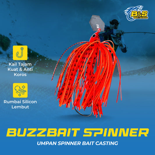 Lurekiller Umpan spinnerbait 12g/10cm lure casting buzzbait spinner MJ016
