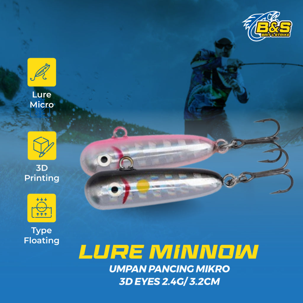 Umpan Pancing Mikro 2.4G/3.2Cm Luya Umpan XDY174 3D Eyes MN108