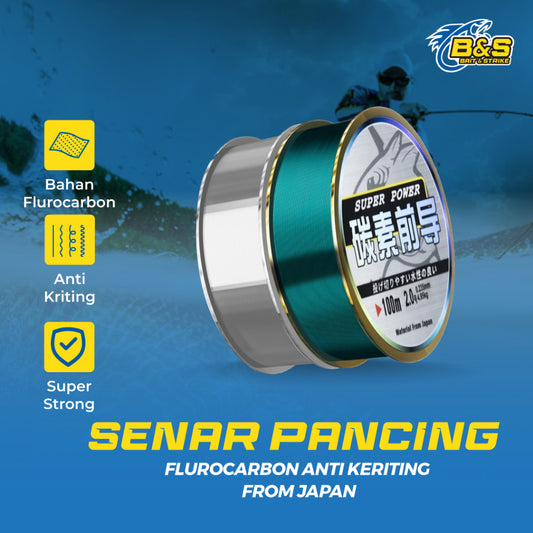 Senar Pancing flurocarbon kuat dan anti kriting 100M from Japan lurekiller SP001