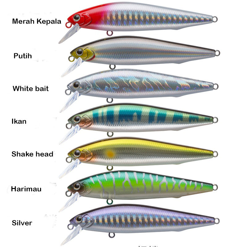 Lure minnow sinking 5G 7G 10G 14G topmouth culter BKK hook MN030