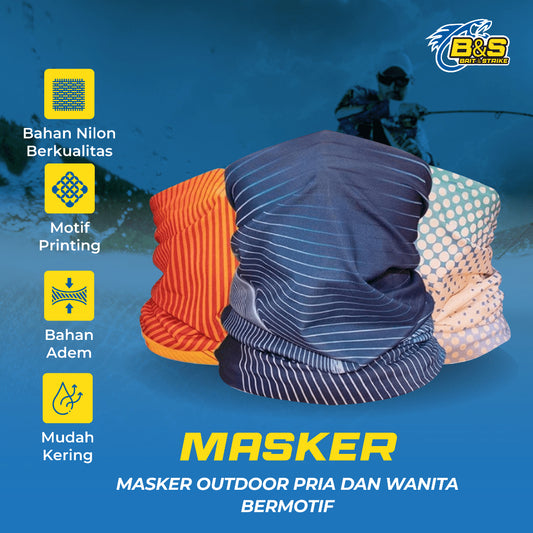 Masker Memancing Lure Killer Printing Pria dan Wanita Outdoor MM01