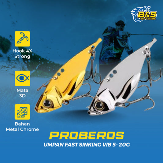 PROBEROS Metal Fast Sinking VIB 5g/7g/10g/15g/20g Umpan pancing Metal VIB MJ114