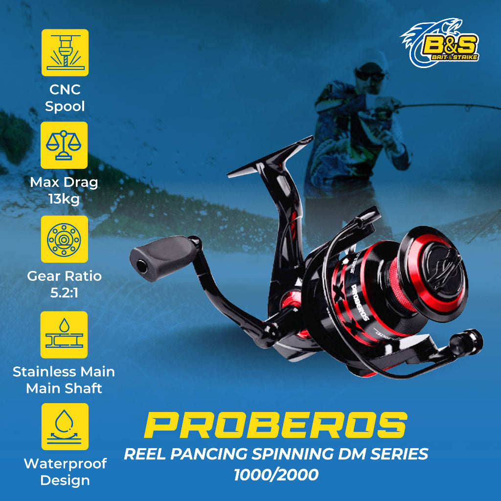 PROBEROS Reel Pancing Spinning DM Series 1000 / 2000 Max Drag 23KG RP022