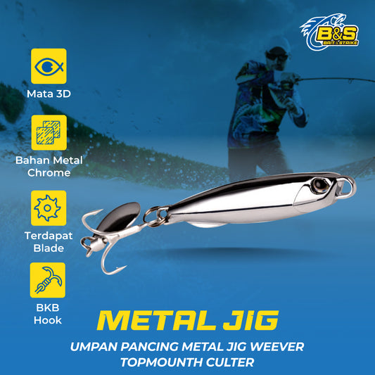 LureKiller Umpan Pancing MetalJig Weever Topmouth Culter MJ027
