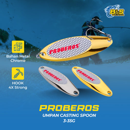 PROBEROS Umpan Casting Spoon 3-35G Lure Spoon MJ117