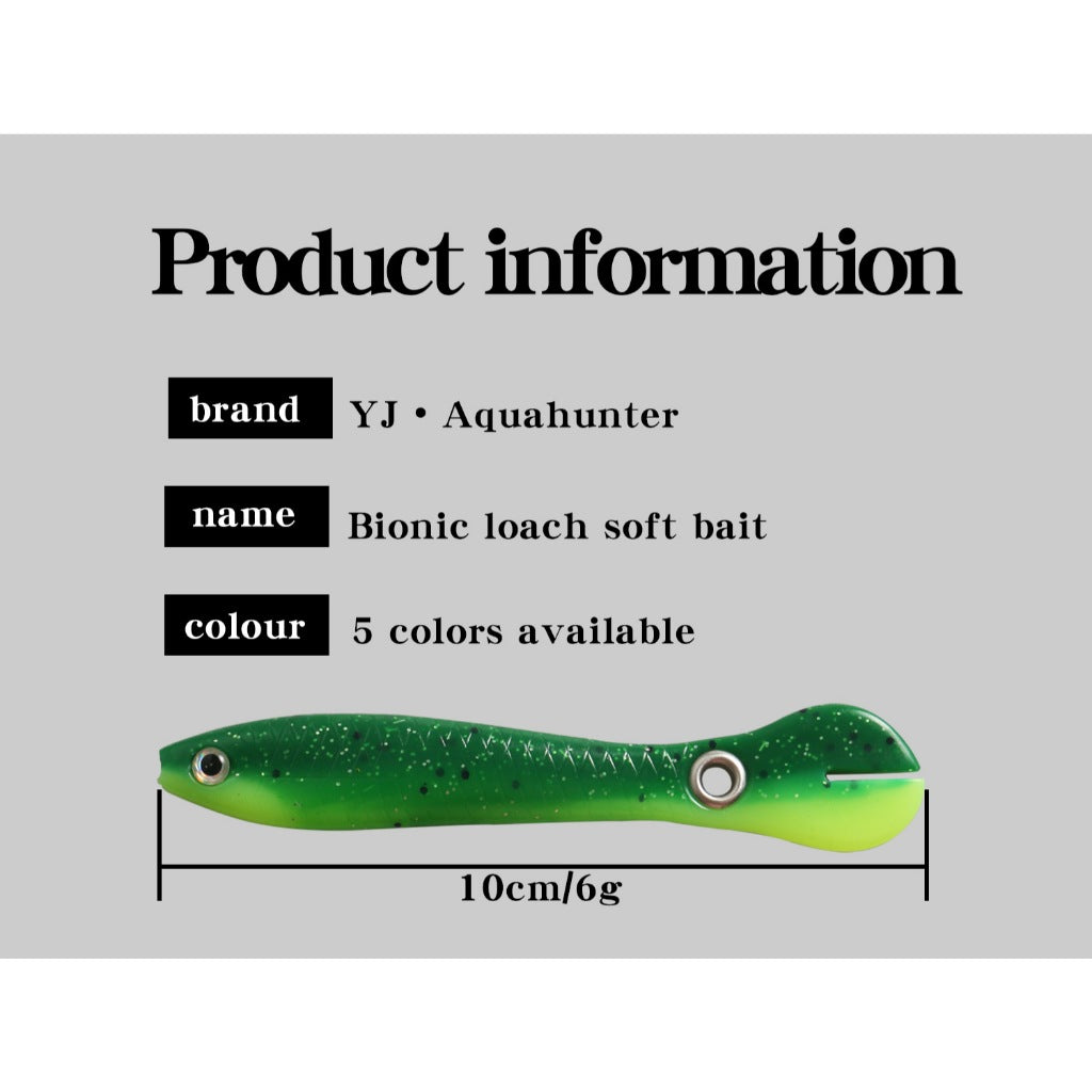 Umpan pancing soft bait 6g/10cm bahan karet silicon lembut isi 5pcs/10pcs  SL123