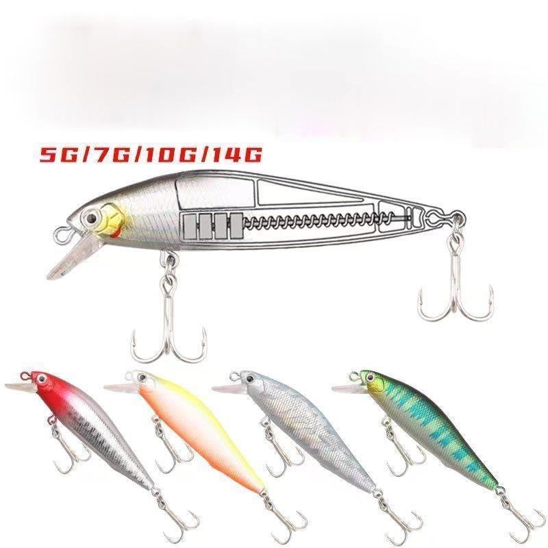 Lurekiller Umpan Pancing Minnow 7g/10g/14g umpan casting minnow sinking MN021