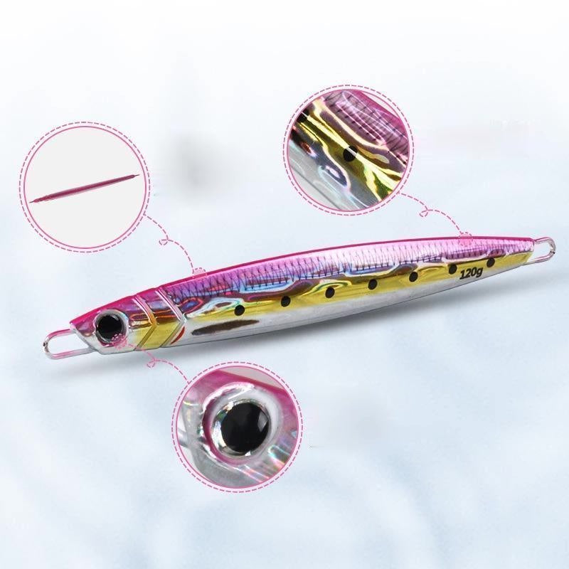 LureKiller Umpan Pancing Metal Jig 60-200G Asli 3D Printing SuperBait MJ035