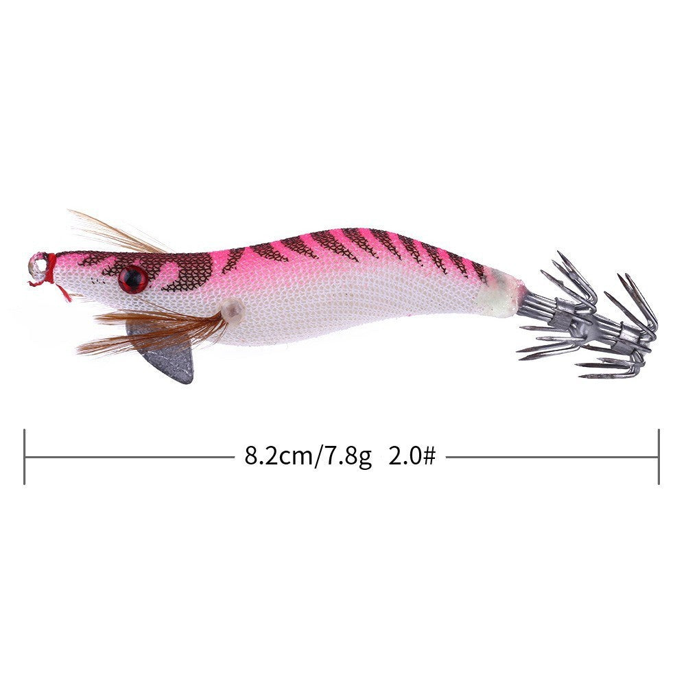 Lure Egi 1 set isi 10pcs & 5pcs umpan mancing cumi bentuk udang LE011