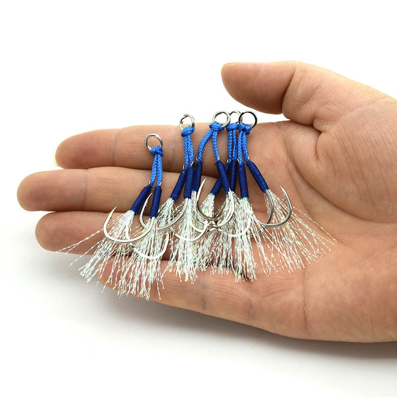 Lurekiller double hook tajam dan kuat untuk metal jig 1pack isi 2 pasang asissten hook jigbait HJ018