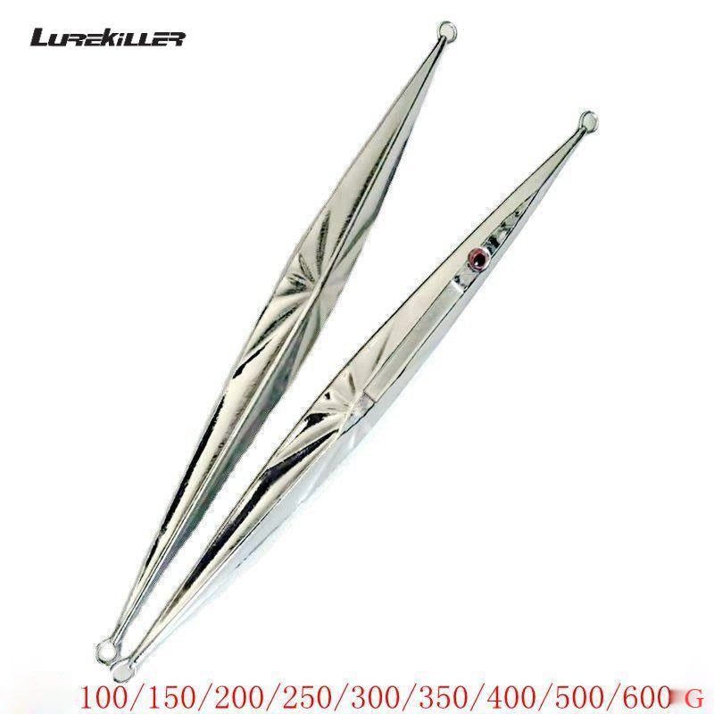 LureKiller Umpan Pancing Metal Jig Jigging Elektroplating Cepat Tenggelam 100G-600G MJ043