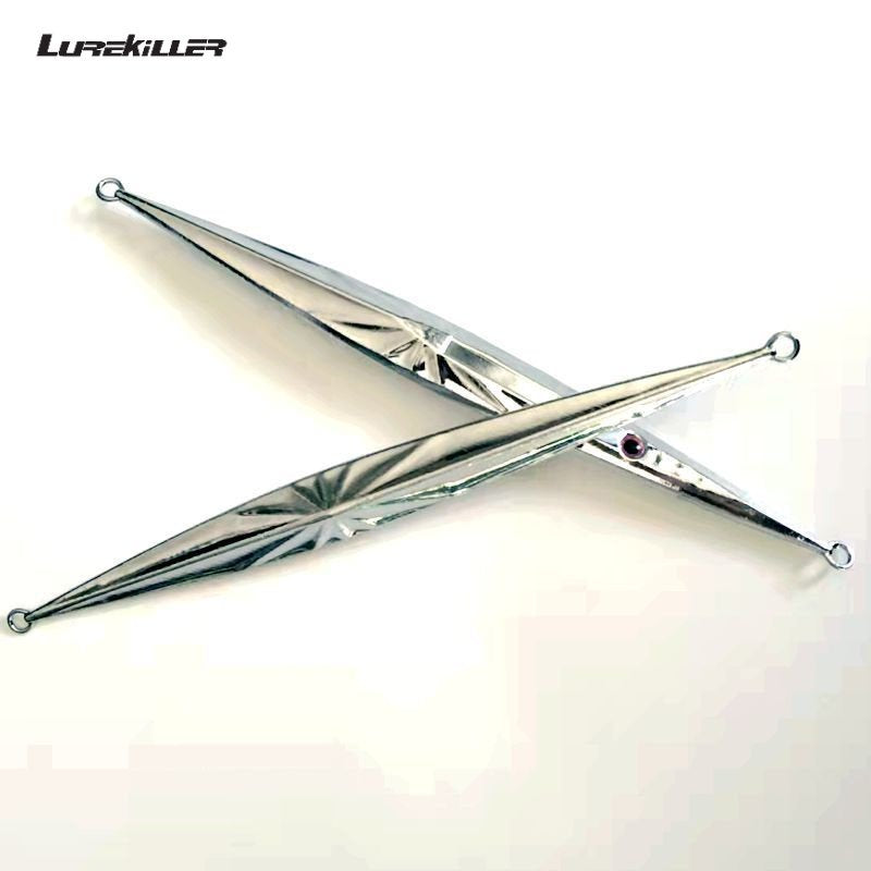 LureKiller Umpan Pancing Metal Jig Jigging Elektroplating Cepat Tenggelam 100G-600G MJ043