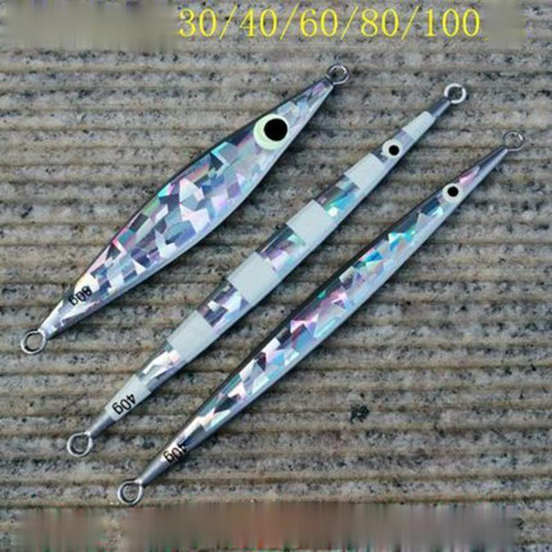 LureKiller Umpan Mancing Metal Jig 30-250G Umpan Jigging Glow In The Dark MJ044