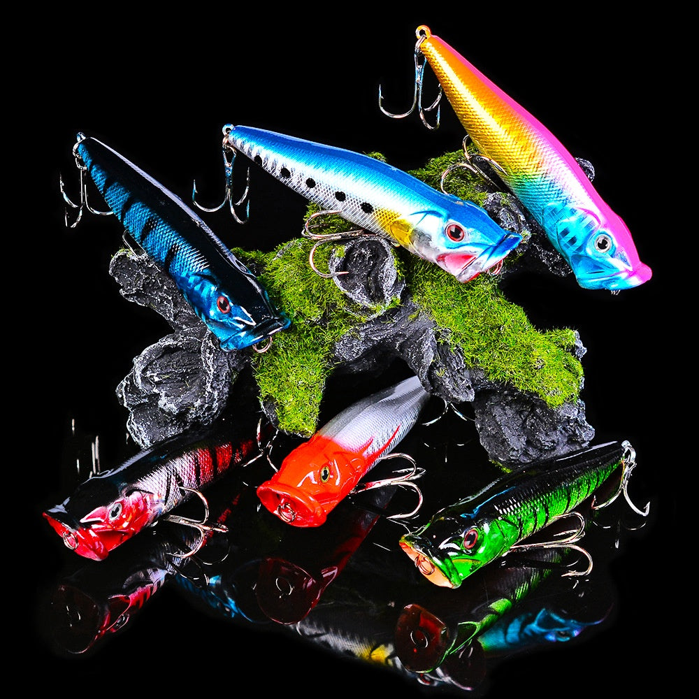 PROBEROS  Umpan Pancing Lure Popper 9.5CM 12G Umpan Keras Plastik DW1002 LP004