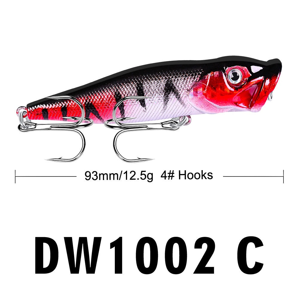 PROBEROS  Umpan Pancing Lure Popper 9.5CM 12G Umpan Keras Plastik DW1002 LP004