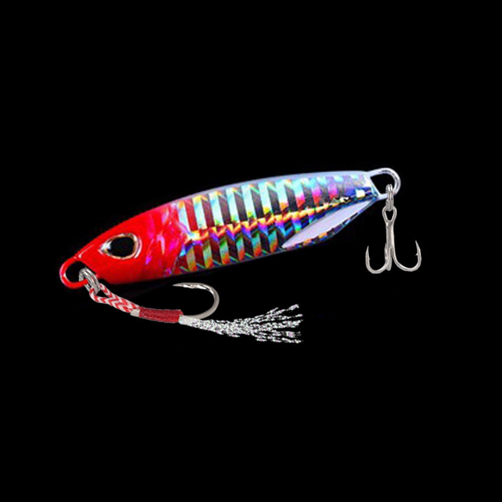Umpan Pancing Metal Jig (GID) 10g 15g 20g 30g 40g Metal Jig Double Hook Tajam MJ009